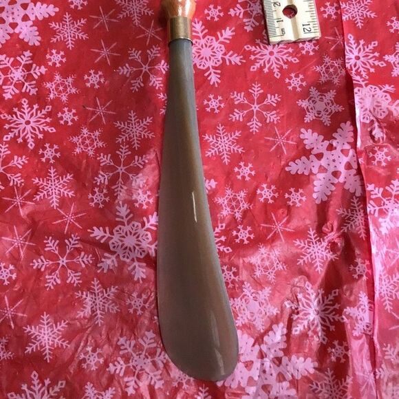 Vintage French made faux bamboo shoehorn and back scratcher - Picture 2 of 6